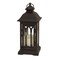 Melrose Set of 2 Gothic Style LED Flameless Pillar Candle Lanterns 12.25"